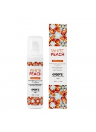 Разогревающее массажное масло Gourmet White Peach Organic с органическими ингредиентами - 50 мл. - Exsens - купить с доставкой в Ногинске