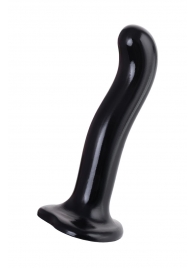 Черный стимулятор для пар P G-Spot Dildo Size M - 18 см. - Strap-on-me - в Ногинске купить с доставкой