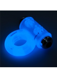 Голубое, светящееся в темноте эрекционное виброкольцо Lumino Play Vibrating Penis Ring - Lovetoy - в Ногинске купить с доставкой