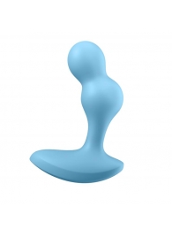Голубой анальный вибростимулятор Deep Driver - 11,2 см. - Satisfyer - в Ногинске купить с доставкой