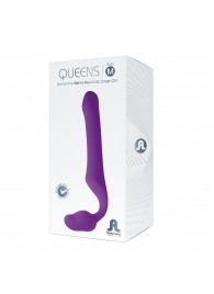 Лиловый безремневой страпон Queens M - Adrien Lastic - купить с доставкой в Ногинске