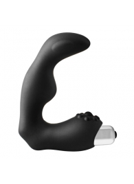 Черный вибромассажер простаты FantASStic Vibrating Prostate Massager - 11,3 см. - Dream Toys - в Ногинске купить с доставкой