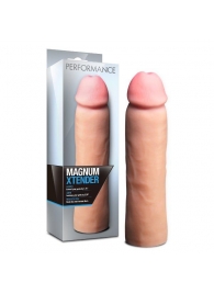 Телесная фаллическая насадка на пенис Magnum Xtender - 23 см. - Blush Novelties - в Ногинске купить с доставкой