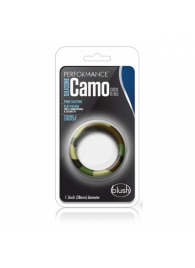 Эрекционное кольцо камуфляжной расцветки Silicone Camo Cock Ring - Blush Novelties - в Ногинске купить с доставкой