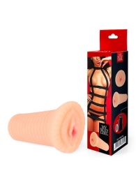Реалистичный мастурбатор-вагина телесного цвета с вибрацией - Bior toys - в Ногинске купить с доставкой