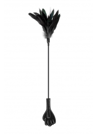 Двусторонний стек-щекоталка Sweet Caress Feather Whip - 58 см. - Sweet Caress - купить с доставкой в Ногинске