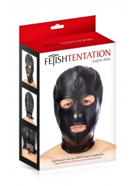 Маска-шлем с прорезями для глаз и рта - Fetish Tentation - купить с доставкой в Ногинске