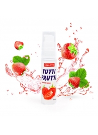 Гель-смазка Tutti-frutti с земляничным вкусом - 30 гр. - Биоритм - купить с доставкой в Ногинске