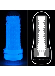 Светящийся в темноте мастурбатор Lumino Play Masturbator Ribbed - Lovetoy - в Ногинске купить с доставкой