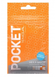 Карманный мастурбатор HEXA-BRICK - Tenga - в Ногинске купить с доставкой