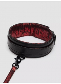 Стильный ошейник с поводком Reversible Faux Leather Collar and Lead - Fifty Shades of Grey - купить с доставкой в Ногинске