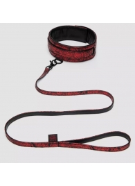 Стильный ошейник с поводком Reversible Faux Leather Collar and Lead - Fifty Shades of Grey - купить с доставкой в Ногинске