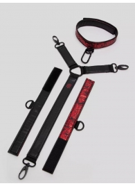 Ошейник с наручниками Reversible Faux Leather Collar and Wrist - Fifty Shades of Grey - купить с доставкой в Ногинске