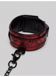 Красно-черные оковы Reversible Faux Leather Ankle Cuffs - Fifty Shades of Grey - купить с доставкой в Ногинске