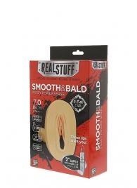 Мастурбатор-вагина с вибрацией и выносным пультом управления REALSTUFF SMOOTH   BALD - Dream Toys - в Ногинске купить с доставкой