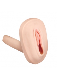 Мастурбатор-вагина с вибрацией и выносным пультом управления REALSTUFF SMOOTH   BALD - Dream Toys - в Ногинске купить с доставкой