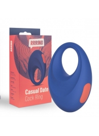 Синее эрекционное кольцо RRRING Casual Date Cock Ring - FeelzToys - в Ногинске купить с доставкой