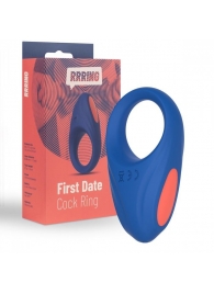 Синее эрекционное кольцо RRRING First Date Cock Ring - FeelzToys - в Ногинске купить с доставкой