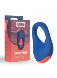 Синее эрекционное кольцо RRRING Dinner Date Cock Ring - FeelzToys - в Ногинске купить с доставкой