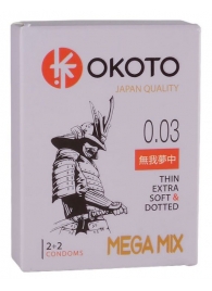 Набор из 4 презервативов OKOTO MegaMIX - Sitabella - купить с доставкой в Ногинске