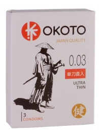 Ультратонкие презервативы OKOTO Ultra Thin - 3 шт. - Sitabella - купить с доставкой в Ногинске