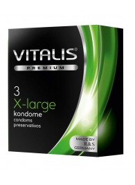 Презервативы увеличенного размера VITALIS PREMIUM x-large - 3 шт. - Vitalis - купить с доставкой в Ногинске