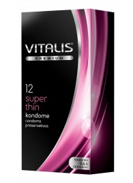 Ультратонкие презервативы VITALIS PREMIUM super thin - 12 шт. - Vitalis - купить с доставкой в Ногинске