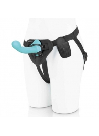 Голубая изогнутая насадка 6in Remote Control Ripple P-Spot G-Spot на черных трусиках - 16 см. - Pegasus - купить с доставкой в Ногинске