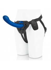 Синяя насадка Remote Control P-Spot G-Spot с черными трусиками - 20 см. - Pegasus - купить с доставкой в Ногинске