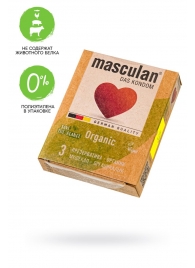 Экологически чистые презервативы Masculan Organic - 3 шт. - Masculan - купить с доставкой в Ногинске