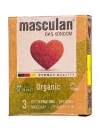 Экологически чистые презервативы Masculan Organic - 3 шт. - Masculan - купить с доставкой в Ногинске