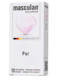Супертонкие презервативы Masculan Pur - 10 шт. - Masculan - купить с доставкой в Ногинске