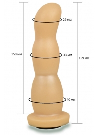 Телесная рельефная насадка Harness - 15,9 см. - LOVETOY (А-Полимер) - купить с доставкой в Ногинске