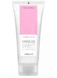 Смазка на водной основе Mixgliss Sweet с ароматом бабл-гам - 70 мл. - Mixgliss - купить с доставкой в Ногинске