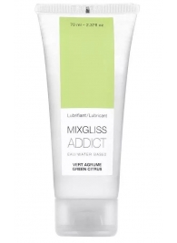 Смазка на водной основе Mixgliss Addict с ароматом цитруса - 70 мл. - Mixgliss - купить с доставкой в Ногинске
