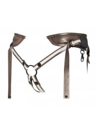 Бронзовый пояс для насадок Desirous Harness - Strap-on-me - купить с доставкой в Ногинске