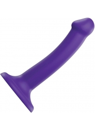 Фиолетовый фаллоимитатор-насадка Strap-On-Me Dildo Dual Density size S - 17 см. - Strap-on-me - купить с доставкой в Ногинске