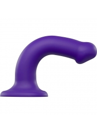 Фиолетовый фаллоимитатор-насадка Strap-On-Me Dildo Dual Density size M - 18 см. - Strap-on-me - купить с доставкой в Ногинске