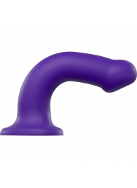 Фиолетовый фаллоимитатор-насадка Strap-On-Me Dildo Dual Density size L - 19 см. - Strap-on-me - купить с доставкой в Ногинске