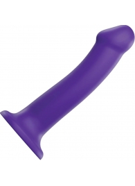 Фиолетовый фаллоимитатор-насадка Strap-On-Me Dildo Dual Density size L - 19 см. - Strap-on-me - купить с доставкой в Ногинске