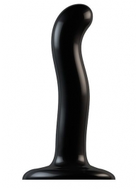 Черный фаллоимитатор-насадка Strap-On-Me P G spot Dildo size S - 16,4 см. - Strap-on-me - купить с доставкой в Ногинске