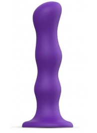Фиолетовая насадка Strap-On-Me Dildo Geisha Balls size XL - Strap-on-me - купить с доставкой в Ногинске