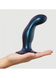 Темно-синяя насадка Strap-On-Me Dildo Plug Snaky size M - Strap-on-me - купить с доставкой в Ногинске