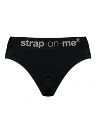 Черные трусики для насадок Heroine Lingerie Harness - size M - Strap-on-me - купить с доставкой в Ногинске
