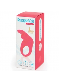Розовое эрекционное виброкольцо Happy Rabbit Rechargeable Rabbit Cock Ring - Happy Rabbit - в Ногинске купить с доставкой