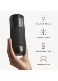 Черный мастурбатор с контролем всасывания Arcwave Pow Stroker - Arcwave - в Ногинске купить с доставкой