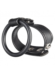 Двойное кольцо выносливости на пенис DUAL STAMINA RING - BlueLine - в Ногинске купить с доставкой