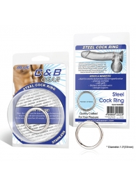 Стальное эрекционное кольцо STEEL COCK RING - 3.5 см. - BlueLine - в Ногинске купить с доставкой