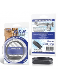 Кольцо на пенис из искусственной кожи на липучке VELCRO COCK RING - 5 см. - BlueLine - в Ногинске купить с доставкой