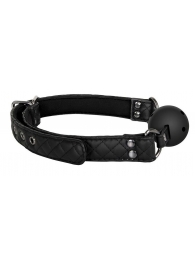 Черный кляп-шарик BALL GAG DIAMOND - Dream Toys - купить с доставкой в Ногинске